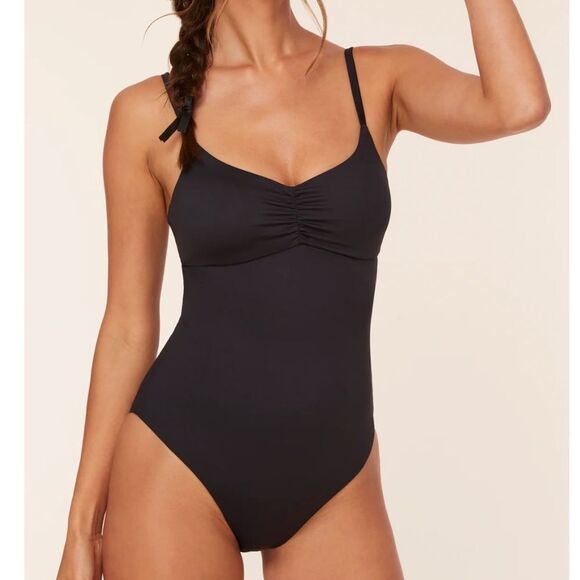 Andie The Symi One Piece Swimsuit Black size L NWT - Picture 1 of 9